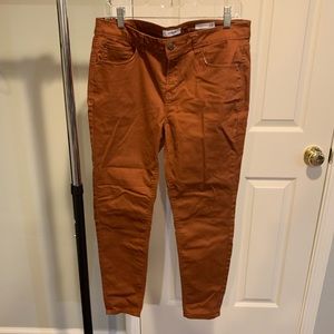 Rust/Cinnamon Colored Skinny Jeans size 12